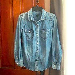Denim / Jean button down shirt